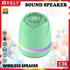 ERRLY E36 Speaker Bluetooth Wireless LED RGB Lighting Speakers Rose Portable Hi-Fi E36 TWS 2 IN 1 dengan Audio Hi-Fi dan Fitur Wireless Speaker