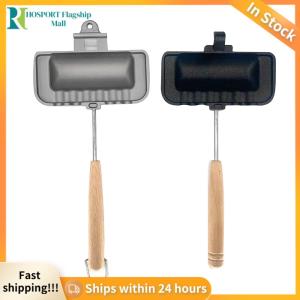 【HFM】 Compact Double-Sided Sandwich Pan Non-Stick Skillet for Gas Stove Cooking and Baking