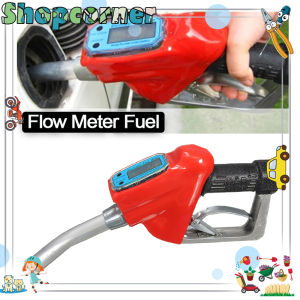 Nozzle Gun Merah Fuel Digital Meter Aluminum Pertamini Nozzle Gun Bensin Refuel Injection Oil
