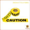 Digeo Caution Tape (Non-Adhesive) Isolated Barricade Yellow and Red Danger Warning Tape 100m/roll. 