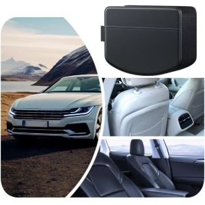SFJHF Space Saving Car Door Side Storage Box PU Leather Large Capacity Foldable Storage Bag Portable Scratch Resistant Car Sundries Bin For Car Seat Door Console