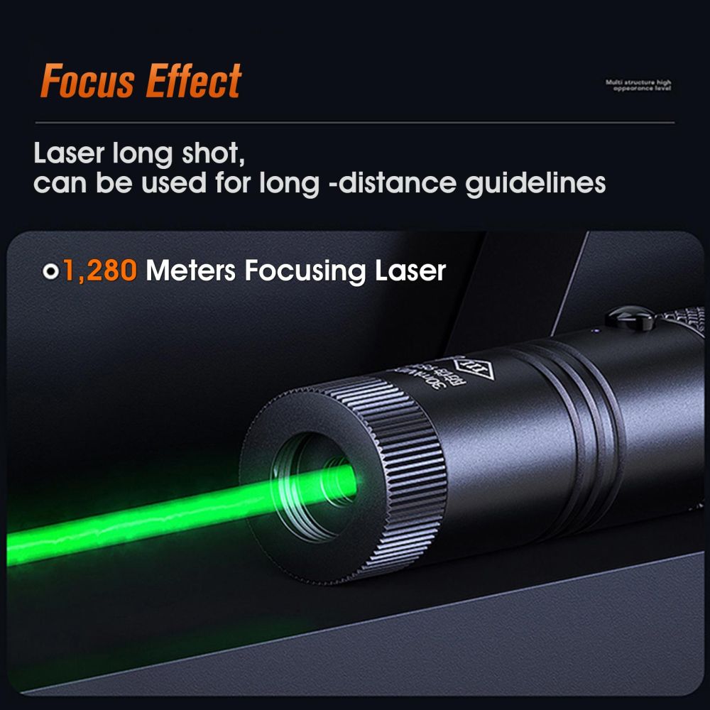 Superfire J02 Green Laser Pointer Usb Rechargeable Aluminum Pen_voghion.com