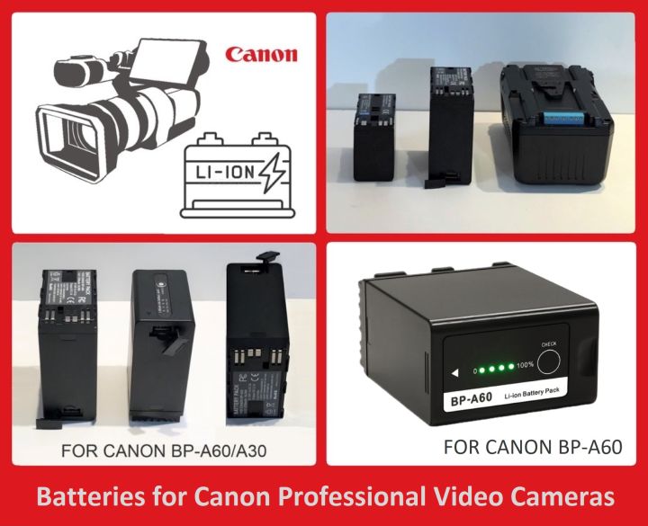 Canon BP-A60 バッテリー×2 A30×1 Canon BP-A60 BP-A30 バッテリー