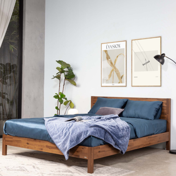 Giường ngủ gỗ CT17MH Juno Sofa màu vàng nâu | Lazada.vn