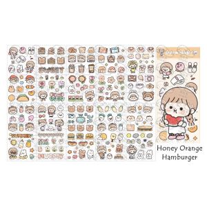 *CLEARANCE* TLD Cute Cartoons Cream Rabbit Little Girl PET Stickers Pack DIY Labels Journal Scrapbooking Decorations
