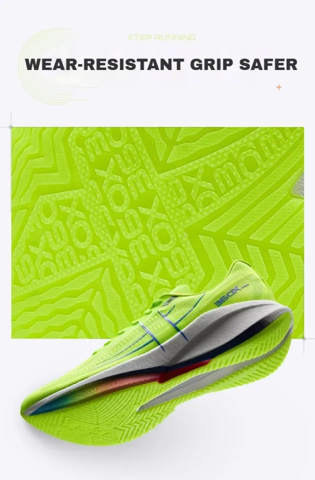 XTEP】360X 2.0丨Kasut larian plat karbon Marathon Running Shoes
