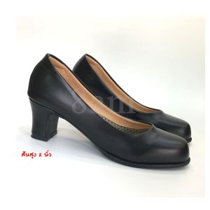 [ส่งเร็วพิเศษ!] 8am รองเท้านักศึกษา ขนาดปกติ คัทชูนักศึกษา หรือสำหรับราชการ ผู้หญิง หนังนิ่มใสบาย ส้น 2 นิ้ว SB009