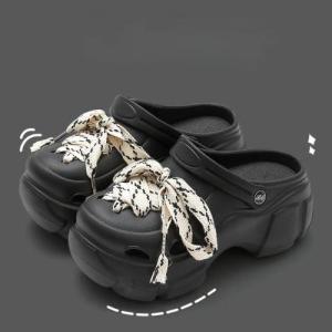 Clog for Women with Jibbitz Wedge Sandals Strap Style Increased Thick Bottom Sandals for Women