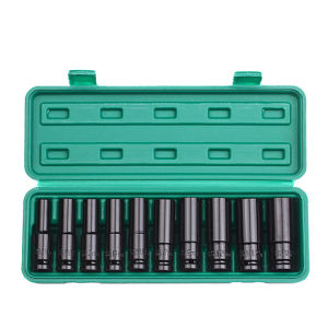 ลูกบล็อกยาว 1/2" ชุดลูกบล็อกยาว ลูกบล็อก ลูกบล็อค ลูกบล็อค 4หุน 10ตัวชุด เบอร์ 810 12 13 14 15 17 19 21 24mm