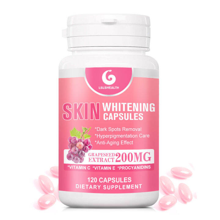 LS Health Whitening Capsules Skin Bleaching Capsules with Anti-Aging ...