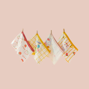 （4pcs）Girls Underwear Kids Cute panties Soft Comfortable Elastic Breathable Cute Rabbit Pattern High Quality Cotton boxer shorts