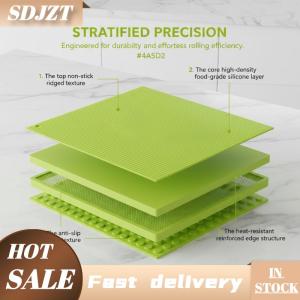 SDJZT Silicone Sushi cán rèm giả tre tay cuộn không dính Pad cho dễ dàng Khỏe Mạnh Nhật Bản nấu ăn