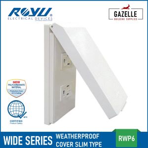 Royu Wide Series Weatherproof Plate Cover Slim Type - RWP6