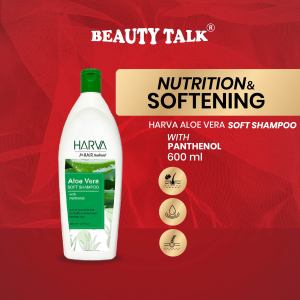 HARVA Soft Shampoo Aloe Vera - 600ML | Penyubur Rambut Atasi Rontok