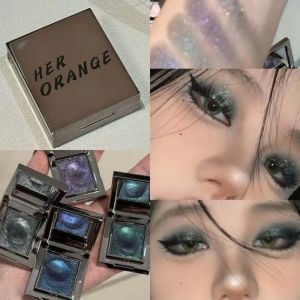 NOBLELYN Potato Glitter Blue Eyeshadow Metallic Purple Green Eye Makeup  Monochrome Highlight Eyeshadow Women Cosmetic
