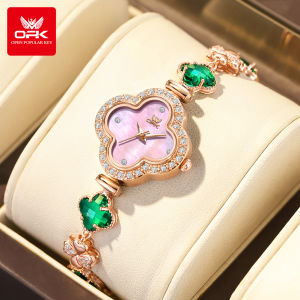 Đồng hồ OPK cho nữ dây đeo bằng thép không gỉ sang trọng thanh lịch phong cách Hàn Quốc không thấm nước nguyên bản Đồng hồ nữ dạ quang mặt số nhỏ