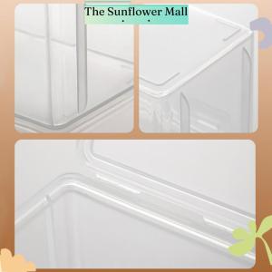 Sunflower Portable Storage Box Paper Money Album Currency Case Storage Collection Boxes Holder Transparent Plastic Case