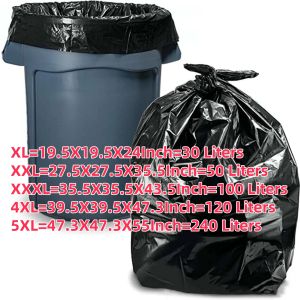 Trash Bags / Garbage Bags 50PCS (XL XXLXXXL4XL5XL) - Good Quality & Cheaper than Supermarkets
