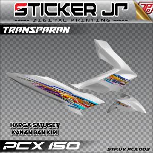 Stiker PCX 150 Striping Motor Honda Variasi Transparan Keren Motif Thailook 003