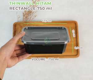 J.ONE/ Thinwal Tupai Kotak Hitam /500ml750ml1000ml/ ISI 25 PCS