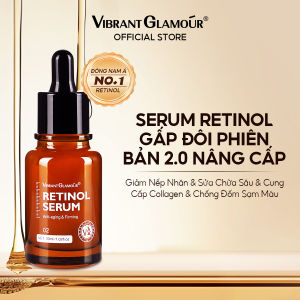 VIBRANT GLAMOUR Botanical Retinol Firming Serum 2.0 | Chống nhăn & nâng cơ | Bakuchiol + Peptide + Collagen | Serum Chống Lão Hóa Ngày & Đêm Cho Da Nhạy Cảm 30ml