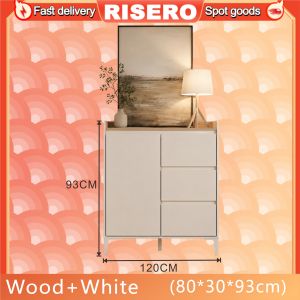 RISERO Slim Display Cabinet Storage Cabinet Kitchen Storage Cabinet Minimalist Display Cabinet