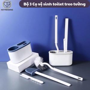Bộ 3 Bàn Chải Cọ Vệ Sinh Bồn Cầu Cán DễDài  Dàng Sử Dụng Tiện Lợi Đa Năng