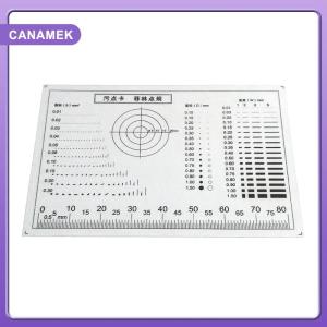 【CANAMEK】 Vết nứt tương phản vật nuôi chấm dòng kiểm tra chất lượng bề mặt Gauge Point Gauge phim trong suốt Stain thẻ so sánh thẻ