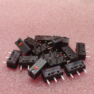4Pcs Original Mouse Micro Switch D2FC-F-K (60M Clicks ) 0.74N Mouse Microswitch Set Red Dot 3Pins