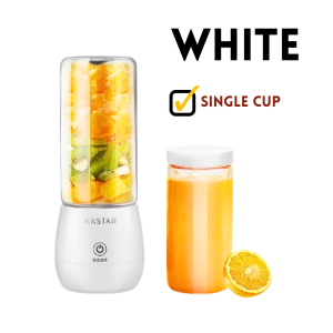 Mesin Pengisar Kisar Jus Buah Ais KKSTAR Juice Blender Rechargeable Mini Fruit Mixer Electric Juicer 450ML Wireless Automatic Juicer Smoothie Maker Single Twin Double Cup 1 Cup 2 Cups GET2U