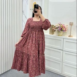 SABRINE DRESS WANITA MURAH KEKINIAN MATT RAYON UNIQLO PALING LARISS BESTSELLER OOTD VIRALL BY ANISSA