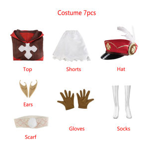 Game Genshin Impact Klee Cosplay Costume Cute Loli Red Dress Woman Halloween Party Props