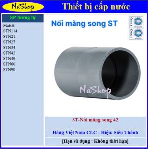 NaShop - Combo 10 nối măng song 21 đến 114 nhựa Siêu Thành (Thiết bị nước Siêu Thành TBN PVC Siêu Thành từ số STN21 đến STN114)