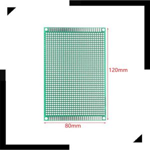 ❣💕WonderfulBuyinge แผงวงจรแบบสากลขนาด8x12 9x15ซม. แผ่นต้นแบบ2ชั้น9x15ซม. แผงวงจรสองด้านสีเขียว2.54มม.