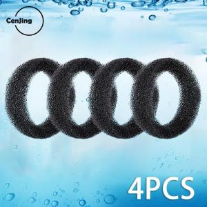💖【Special price】💖Cjing แผ่นกรองน้ำสำหรับน้ำพุสัตว์เลี้ยง4ชิ้นแผ่นกรองน้ำทรงกลมสำหรับแมวดื่มน้ำพุแมวฟองน้ำกรองน้ำสำหรับเปลี่ยนน้ำพุแมว