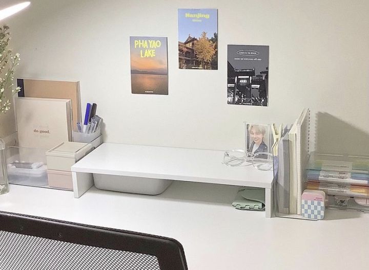 ( hàng loại 1 không bắt ốc ) KỆ GỖ ĐỂ BÀN MÁY TÍNH ĐẶT SÁCH VỞ DECOR ...