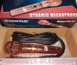 BETA Microphone Karaoke BETA 77A Dynamic Heavy Duty Wired Professional karaoke audio speaker