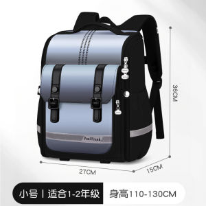AE Trendy spine-protecting large-capacity lightweight backpack for elementary school students 1-3-6 Grade-level childrens printed backpacks logo