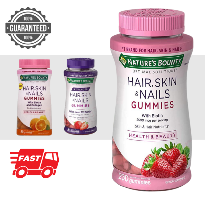 Food Supplement Nature's Bounty Beautiful Skin Gums Collagen (x60)