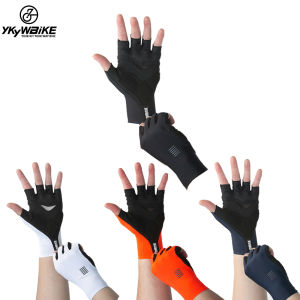 YKYWBIKE 1Pairs Breathable Shockproof Cycling Gloves Half Finger MTB Bike Sports