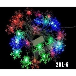 GD Christmas Snowflake Lights Christmas Decorations - Winter Wonderland Hanging String Light Decor