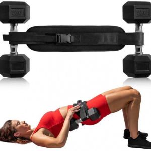 NALANILI Hiệu quả Đai tập tạ Bài tập Glute Bridge với tạ Nylon Đai chịu lực cho bài tập đẩy hông Di động Chắc chắn Đai hỗ trợ thắt lưng có trọng lượng Dành cho tập luyện thể hình và nâng tạ