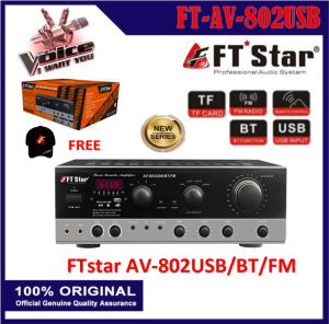 NEW FTstar AV-802 USB/BT/FM 5.1Channel Karaoke Amplifier with USB and Bluetooth ( AV 802 USB/BT/FM)
