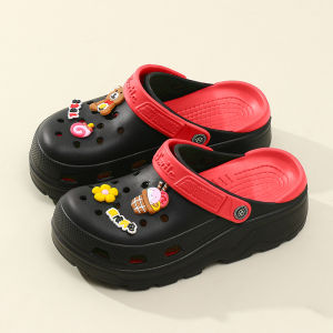 QXshop แนะนำเลย🚨 รองเท้าแตะหัวโต รองเท้าแบบสวม แถมตัวติด สีพาสเทลทูโทน รองเท้าน่ารัก พร้อมส่งในไทย งานเท่ๆแบบนี้ต้องมีแล้วมั้ย🧳