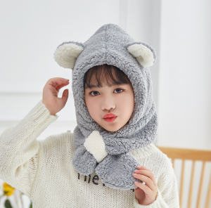 หมวกเด็กกันหนาว2ถึง12ขวบใส่อุ่น4สีพร้อมส่ง