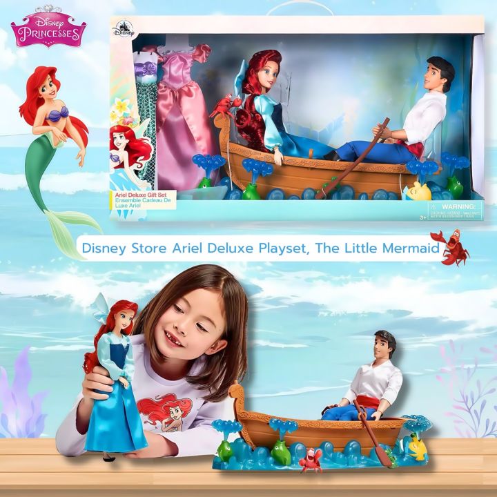 Shopdisney 🇬🇧เซ็ทนางเงือกเอเรียลกับเจ้าชายอิริค Disney Store Ariel ...