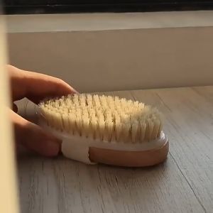 Wooden Bath Shower Brush SPA Bathing Brush Dry Skin Body Soft Natural Bristle Massager Care Tool