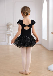 ชุดเต้นรำสำหรับเด็กผู้หญิง แหล่ง ชุดฝึกซ้อมบัลเล่ต์ ดีไซน์เลื่อม ชุดเต้นรำการแสดง