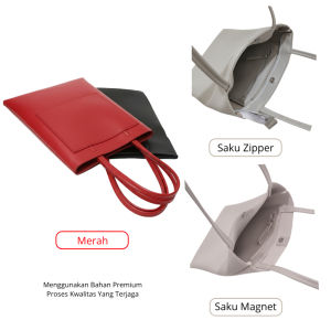 POCKET ABU - Tote Bag Kulit Polos