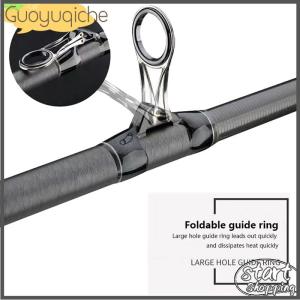 【Guoyuqiche】 Folding Stainless Steel Telescopic Guide Ring Fishing Rod Pole Line Guides Top Rings DIY Eye Ring Repair Kit Tackle Accessories